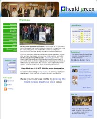 Heald Green Business Club website screenshot